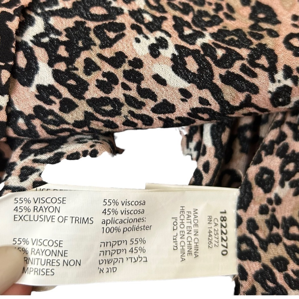 DEX Animal Print Button Front Midi Dress - Picture 8 of 10
